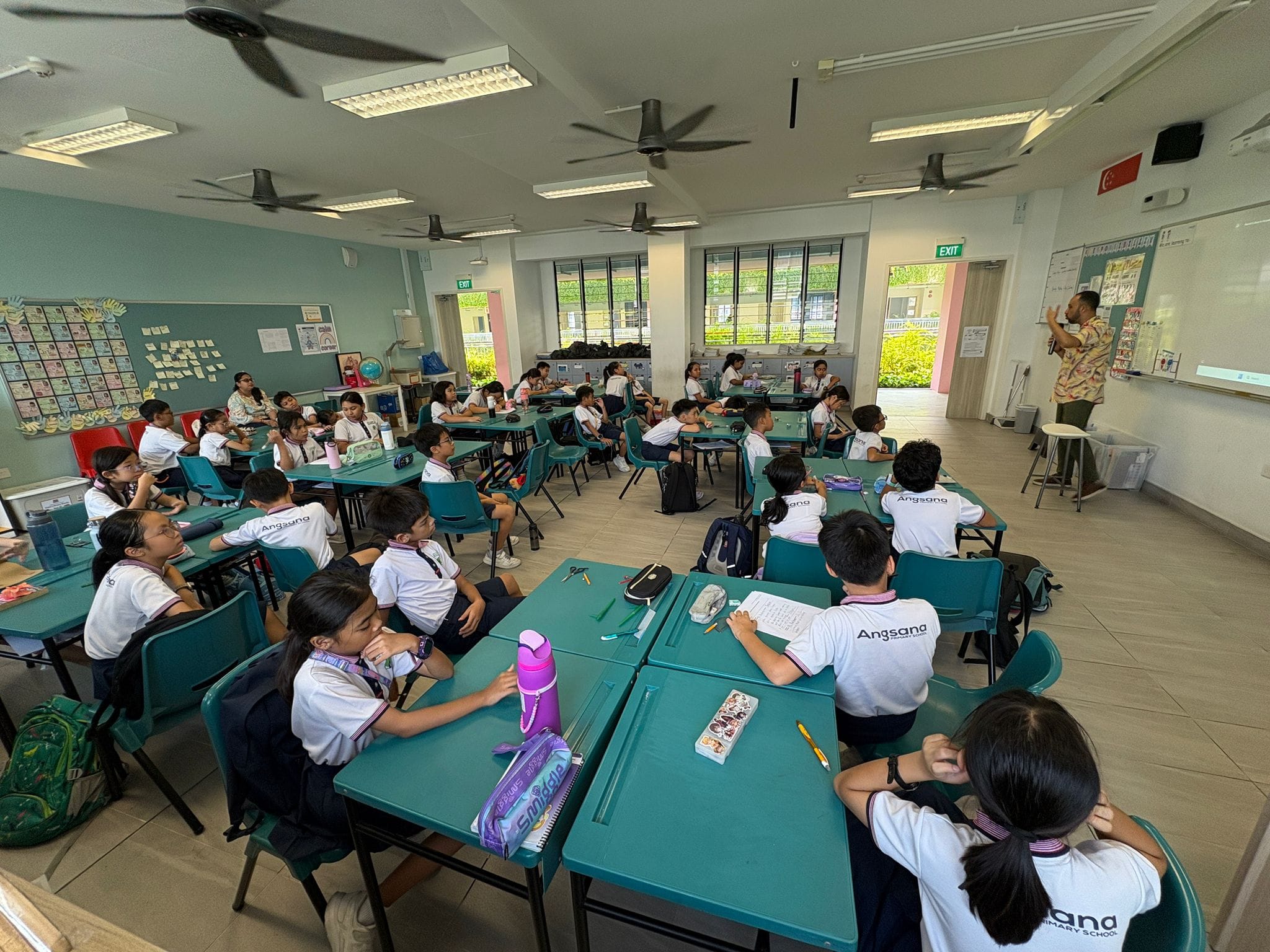 Students in a classroom